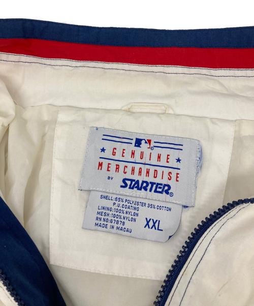 STARTER（スターター）STARTER (スターター) アノラックパーカー ホワイト×ブルー サイズ:XXLの古着・服飾アイテム