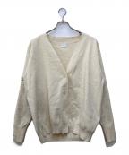 Spick and Spanスピックアンドスパン）の古着「ラメ深Vカーディガン」｜ベージュ