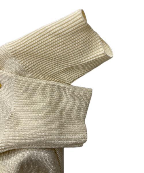 Spick and Span（スピック＆スパン）Spick and Span (スピックアンドスパン) ラメ深Vカーディガン ベージュ サイズ:FREEの古着・服飾アイテム