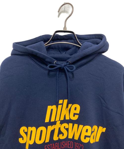 NIKE（ナイキ）NIKE (ナイキ) プルオーバーパーカー ネイビー サイズ:Lの古着・服飾アイテム