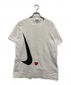 PLAY COMME des GARCONS×NIKEプレイコムデギャルソン×ナイキ）の古着「Tシャツ」｜ホワイト