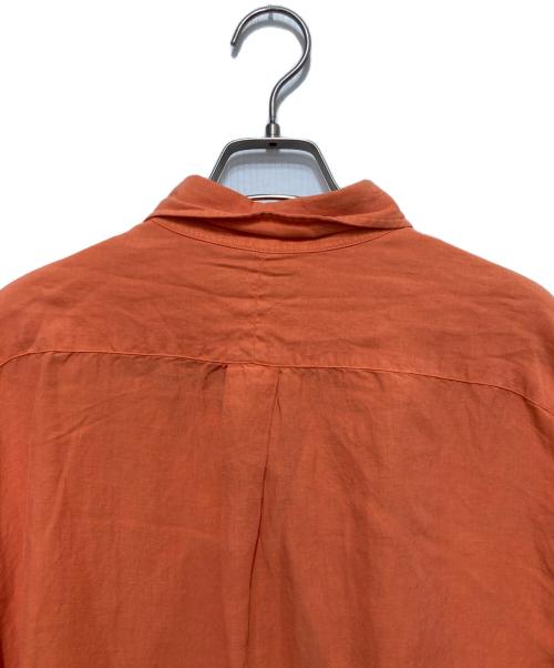 POLO RALPH LAUREN（ポロ・ラルフローレン）POLO RALPH LAUREN (ポロ・ラルフローレン) リネン混プリントシャツ オレンジ サイズ:Lの古着・服飾アイテム