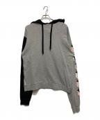 stussyステューシー）の古着「袖ラインパーカー」｜グレー