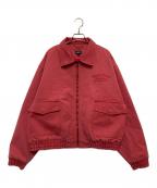 DALL CLOTHINGダルクロージング）の古着「LNO LOGO WASHED WORK JACKET」｜レッド
