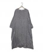 ichiイチ）の古着「リネンロングワンピース」｜ネイビー