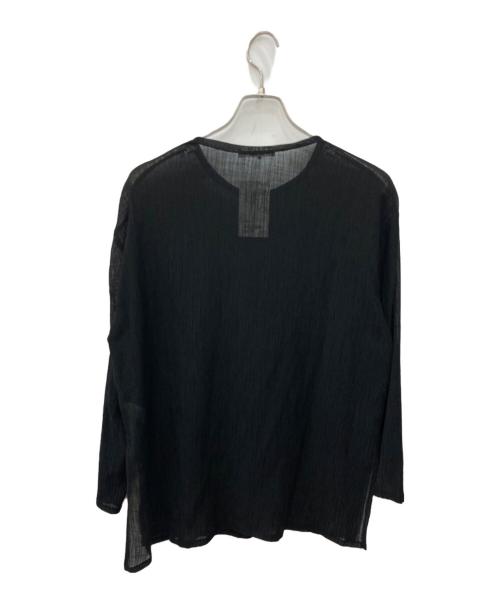 BEAUTY&YOUTH UNITED ARROWS（ビューティーアンドユースユナイテッドアローズ）BEAUTY&YOUTH UNITED ARROWS (ビューティーアンドユースユナイテッドアローズ) クレップクルーネックカーディガン ブラック サイズ:FREE 未使用品の古着・服飾アイテム