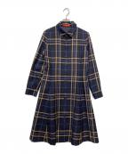 YORKLANDヨークランド）の古着「シャツワンピース」｜ネイビー