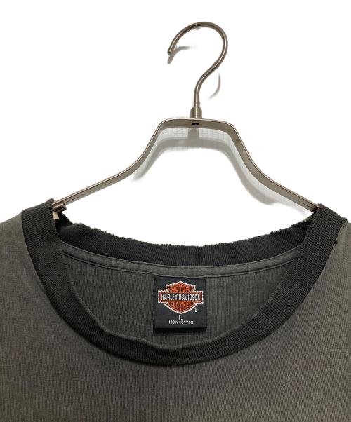 HARLEY-DAVIDSON（ハーレーダビッドソン）HARLEY-DAVIDSON (ハーレーダビッドソン) プリントTシャツ グレー サイズ:Lの古着・服飾アイテム