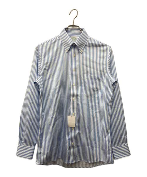 BROOKS BROTHERS（ブルックスブラザーズ）BROOKS BROTHERS (ブルックスブラザーズ) ボタンダウンストライプシャツ スカイブルー サイズ:141/2 未使用品の古着・服飾アイテム
