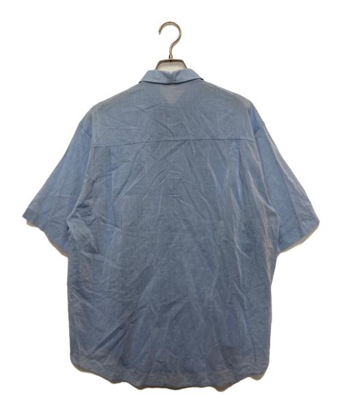 AURALEE（オーラリー）AURALEE (オーラリー) HARD TWIST FINX ORGANDY HALF SLEEVED SHIRT ブルー サイズ:SIZE 3の古着・服飾アイテム