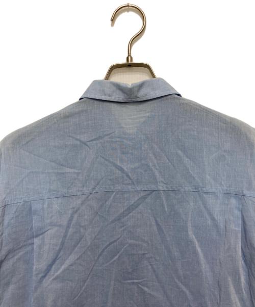 AURALEE（オーラリー）AURALEE (オーラリー) HARD TWIST FINX ORGANDY HALF SLEEVED SHIRT ブルー サイズ:SIZE 3の古着・服飾アイテム