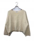 BABYLONEバビロン）の古着「フォックスカシミヤニットプルオーバー」｜ベージュ