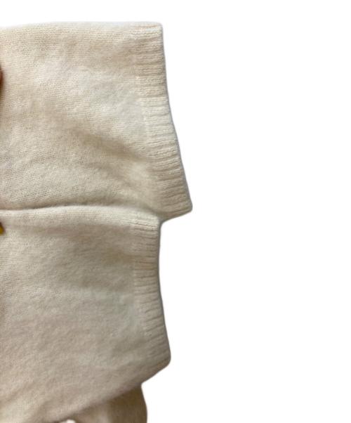 BABYLONE（バビロン）BABYLONE (バビロン) フォックスカシミヤニットプルオーバー ベージュ サイズ:Freeの古着・服飾アイテム