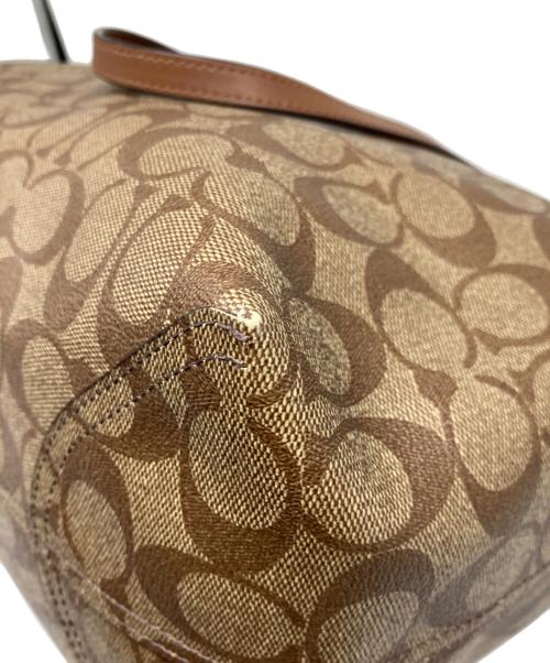 COACH（コーチ）COACH (コーチ) シティ トート シグネチャー キャンバス ブラウンの古着・服飾アイテム