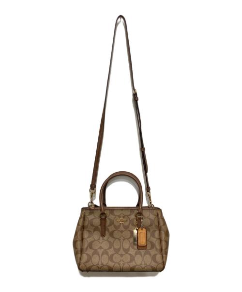 COACH（コーチ）COACH (コーチ) 2WAYショルダーバッグ ブラウンの古着・服飾アイテム