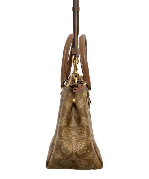 COACH（コーチ）COACH (コーチ) 2WAYショルダーバッグ ブラウンの古着・服飾アイテム