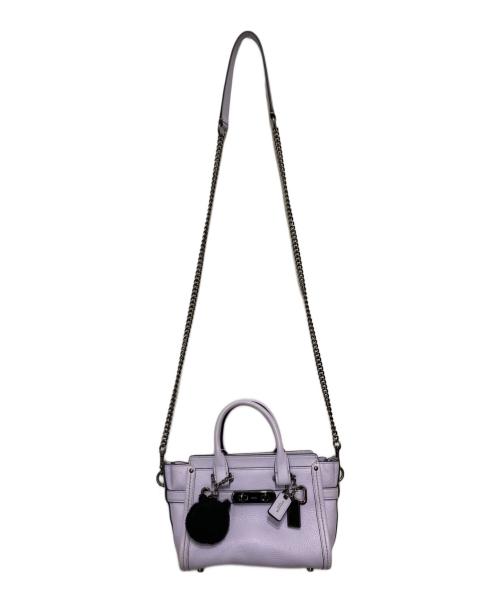 COACH（コーチ）COACH (コーチ) 2WAYショルダーバッグ パープルの古着・服飾アイテム