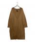 ATON（エイトン）の古着「SUVIN COTTON OVERSIZED DRESS」｜ブラウン
