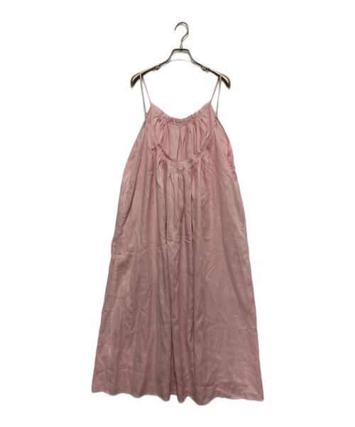 loomer（ルーマー）loomer (ルーマー) リネンキャミソールワンピース ピンク サイズ:FREEの古着・服飾アイテム