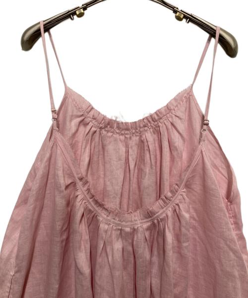 loomer（ルーマー）loomer (ルーマー) リネンキャミソールワンピース ピンク サイズ:FREEの古着・服飾アイテム