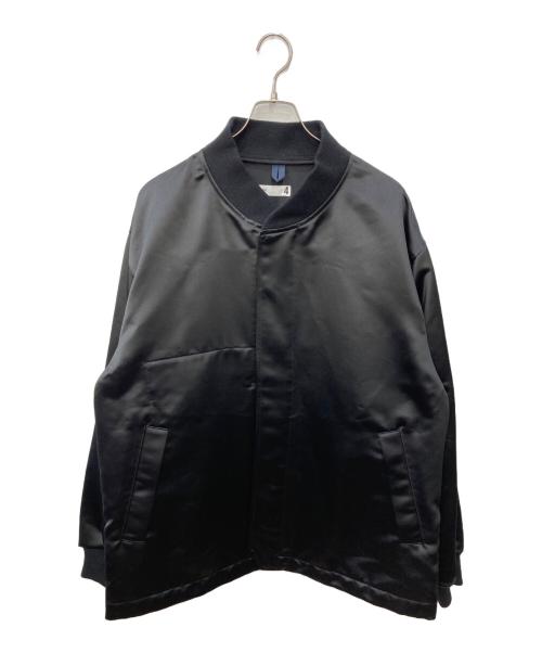 ts(s)（ティーエスエス）ts(s) (ティーエスエス) GARMENT DYE SATIN JACKET ブラック サイズ:SIZE 4の古着・服飾アイテム