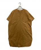 CELINEセリーヌ）の古着「半袖ワンピース」｜ブラウン