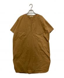 CELINE（セリーヌ）の古着「半袖ワンピース」｜ブラウン