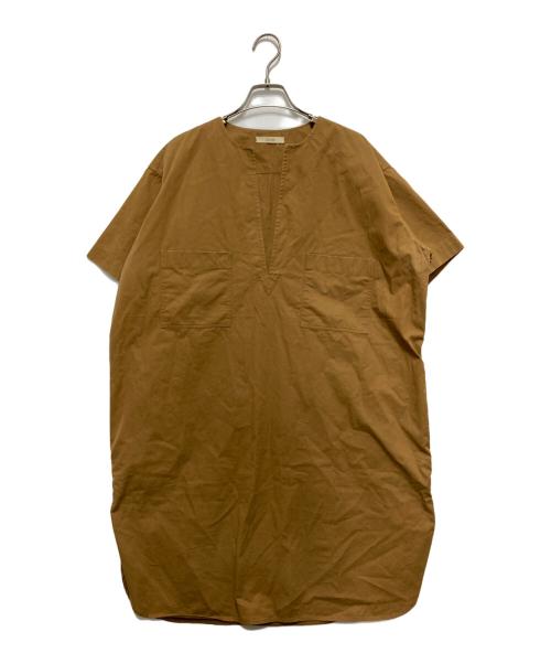 CELINE（セリーヌ）CELINE (セリーヌ) 半袖ワンピース ブラウン サイズ:Mの古着・服飾アイテム