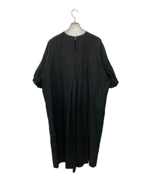 ENFOLD（エンフォルド）ENFOLD (エンフォルド) Washed COバルーンスリーブDRESS ブラック サイズ:38の古着・服飾アイテム