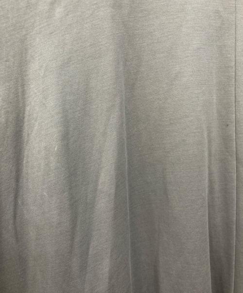 DRAWER（ドゥロワー）DRAWER (ドゥロワー) クルーネック コットン 半袖 ロングワンピース グレー サイズ:38の古着・服飾アイテム