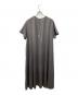 DRAWER (ドゥロワー) クルーネック コットン 半袖 ロングワンピース グレー サイズ:38：10000円