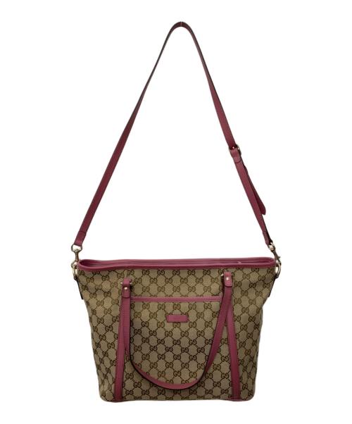 GUCCI（グッチ）GUCCI (グッチ) GGキャンバス2WAYバッグの古着・服飾アイテム