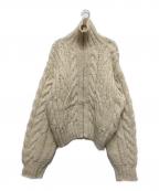 TODAYFULトゥデイフル）の古着「Volume Handknit Cardigan」｜アイボリー