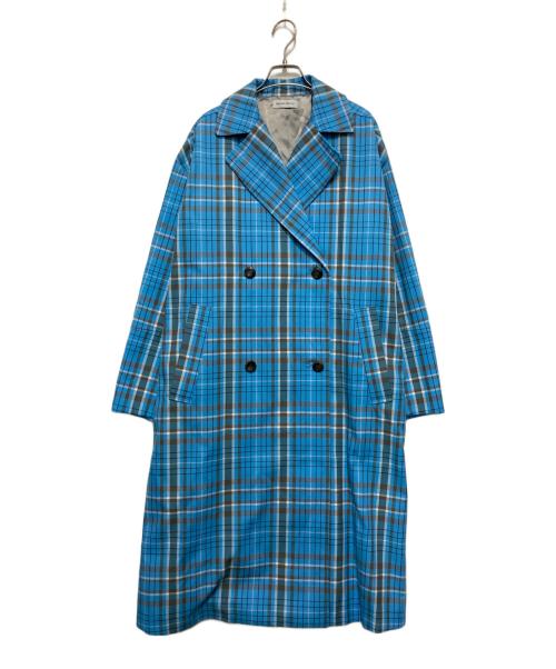 MAISON SPECIAL（メゾンスペシャル）MAISON SPECIAL (メゾンスペシャル) Check Overspring Coat ブルー サイズ:FREEの古着・服飾アイテム
