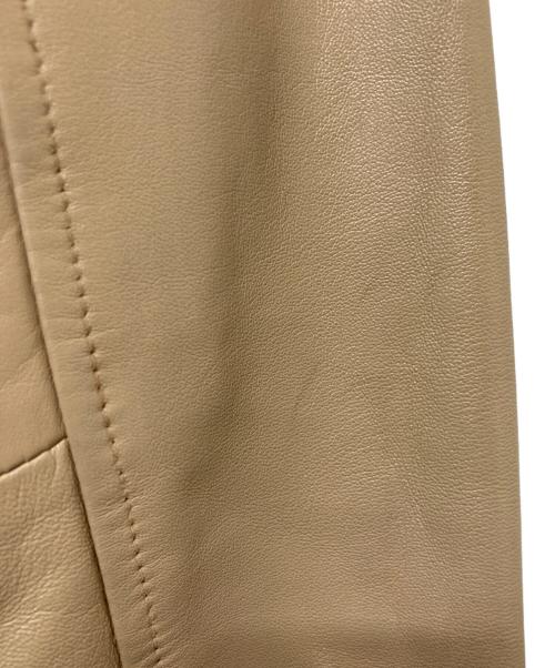 ROPE（ロペ）ROPE (ロペ) シープダブルライダースジャケット ベージュ サイズ:SIZE 38の古着・服飾アイテム