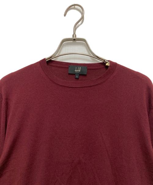 dunhill（ダンヒル）dunhill (ダンヒル) ウールニット ボルドー サイズ:Lの古着・服飾アイテム