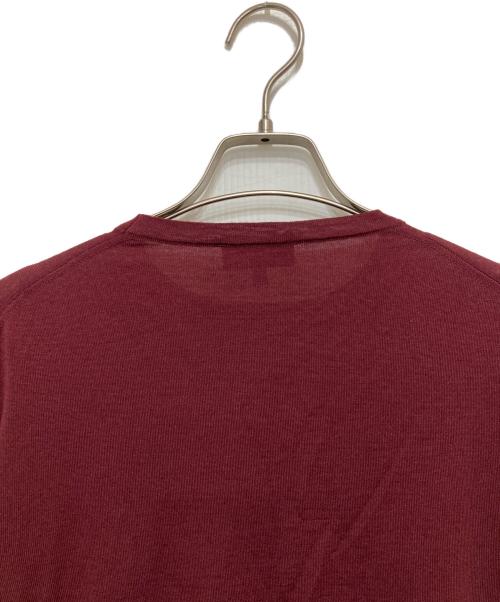 dunhill（ダンヒル）dunhill (ダンヒル) ウールニット ボルドー サイズ:Lの古着・服飾アイテム