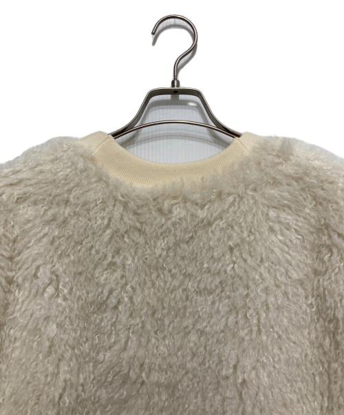 Diagram（ダイアグラム）Diagram (ダイアグラム) ニットトリミングファーベスト ホワイト サイズ:SIZE 36の古着・服飾アイテム