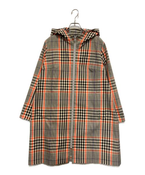 TABASA（タバサ）TABASA (タバサ) ポリエステルコットンタータンチェックコート ベージュ サイズ:SIZE 32の古着・服飾アイテム