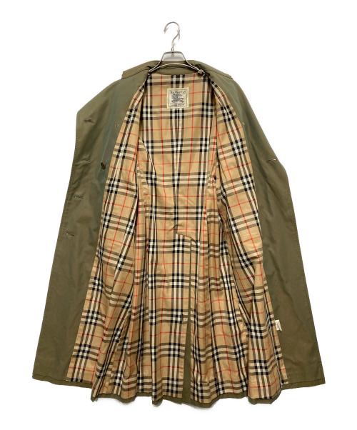 Burberry's（バーバリーズ）Burberry's (バーバリーズ) 裏ノヴァチェックトレンチコート グリーン サイズ:Lの古着・服飾アイテム