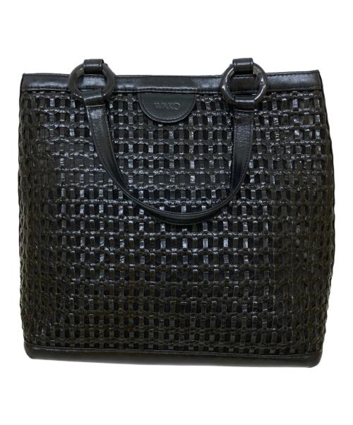 WAKO（ワコー）WAKO (ワコー) レザーメッシュハンドバッグの古着・服飾アイテム