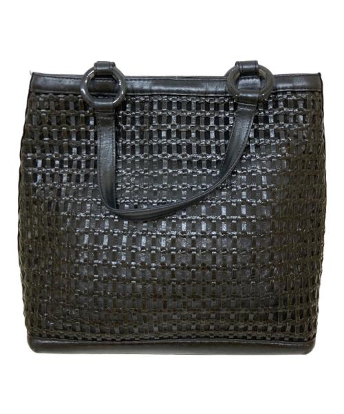 WAKO（ワコー）WAKO (ワコー) レザーメッシュハンドバッグの古着・服飾アイテム