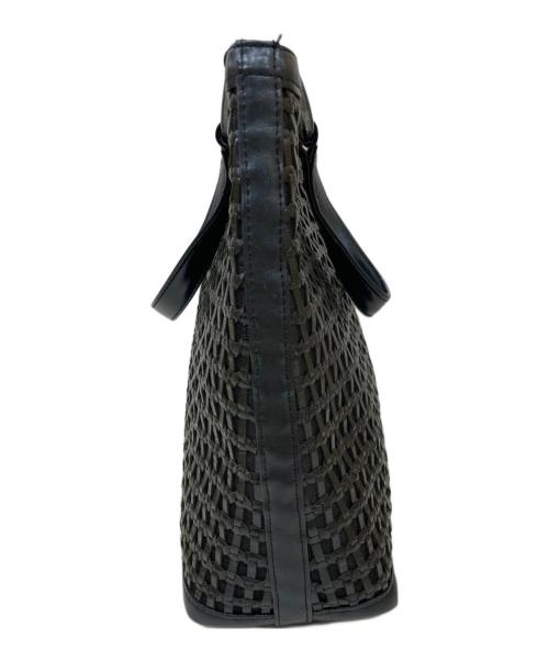 WAKO（ワコー）WAKO (ワコー) レザーメッシュハンドバッグの古着・服飾アイテム