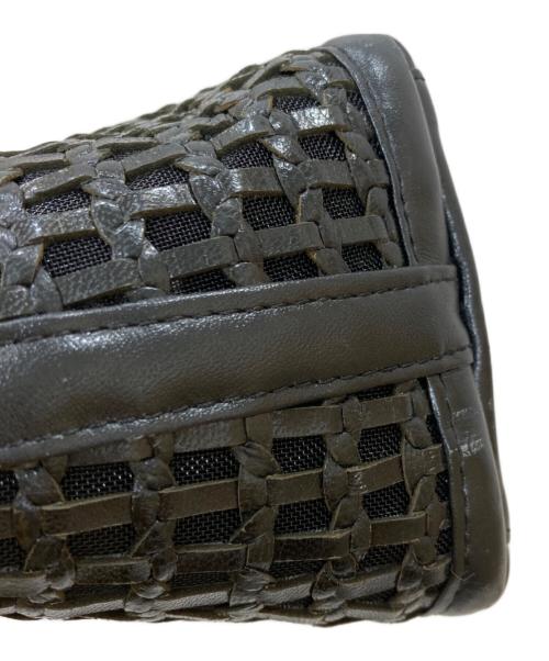 WAKO（ワコー）WAKO (ワコー) レザーメッシュハンドバッグの古着・服飾アイテム