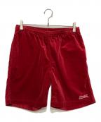 STANDARD CALIFORNIAスタンダードカリフォルニア）の古着「SD Stretch Corduroy Easy Shorts」｜レッド