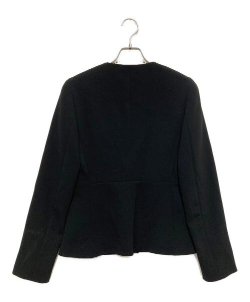MaxMara（マックスマーラ）MaxMara (マックスマーラ) ノーカラージャケット ブラック サイズ:SIZE 36の古着・服飾アイテム