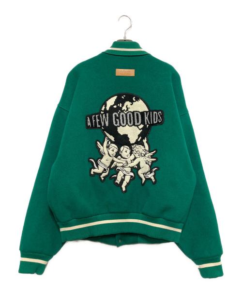 A FEW GOOD KIDS（アフューグッドキッズ）A FEW GOOD KIDS (アフューグッドキッズ) ANGEL COLLEGE JACKET グリーン サイズ:Lの古着・服飾アイテム