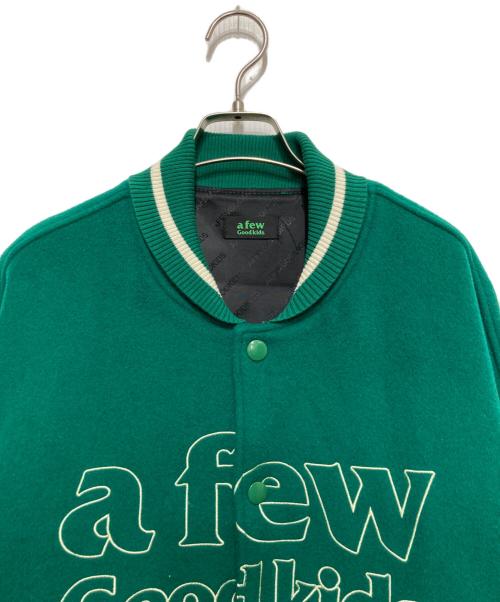 A FEW GOOD KIDS（アフューグッドキッズ）A FEW GOOD KIDS (アフューグッドキッズ) ANGEL COLLEGE JACKET グリーン サイズ:Lの古着・服飾アイテム