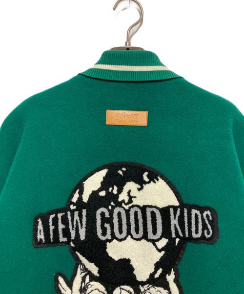 A FEW GOOD KIDS（アフューグッドキッズ）A FEW GOOD KIDS (アフューグッドキッズ) ANGEL COLLEGE JACKET グリーン サイズ:Lの古着・服飾アイテム