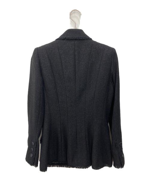 CHANEL（シャネル）CHANEL (シャネル) ラメツイードジャケット ブラック サイズ:34の古着・服飾アイテム